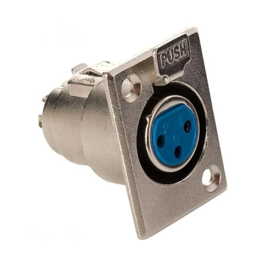 CONECTOR XLR HEMBRA DE CHASIS NEBRASKA