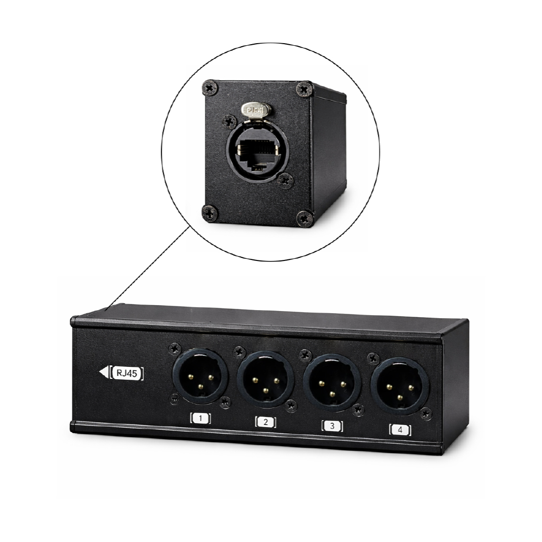 MULTIPAR DIGITAL METÁLICO 4 XLR MACHO A RJ45 NEBRASKA