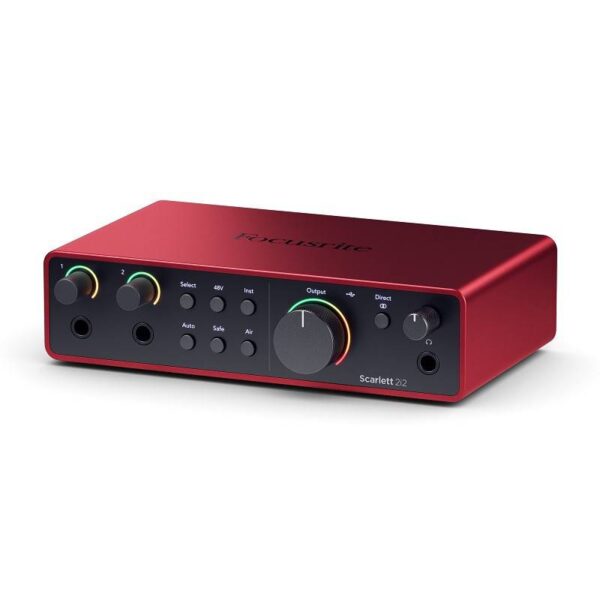 INTERFAZ DE AUDIO 2X2 FOCUSRITE SCARLETT 2I2 4GEN