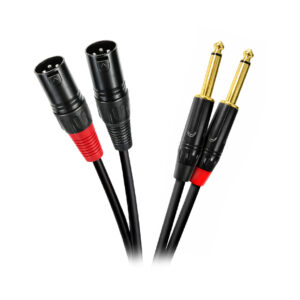 CABLE 2 XLR MACHO A 2 PLUG (TS) NEBRASKA 1.8 METROS