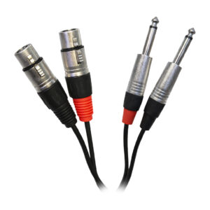 CABLE 2 XLR HEMBRA A 2 PLUG (TS) NEBRASKA 6 METROS