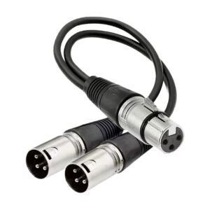 CABLE 2 XLR MACHO A 1 XLR HEMBRA NEBRASKA 30CM